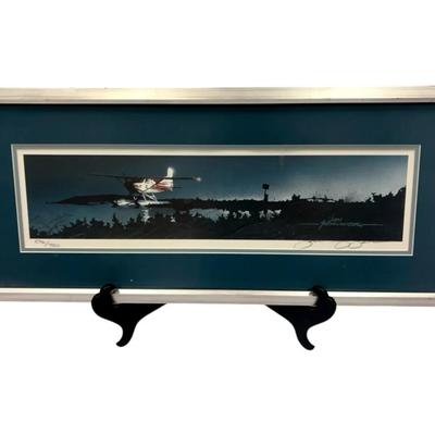 John Fehringer Alaska Float Plane on Lake Art Print Signed Numbered Bush Airplane 596/750