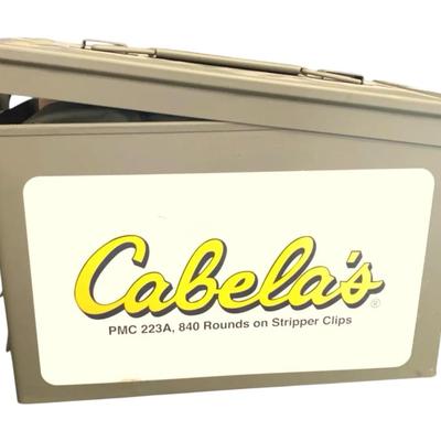 Metal Ammo Can With .223 Remington 55gr FMT-BT, 840 Rounds On Stripper Clips