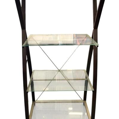 MG T Register Glass/Metal/Wooden Shelf (4 Shelves)
