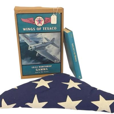 Ertl Wings of Texaco diecast model, specifically the 1932 Northrop Gamma