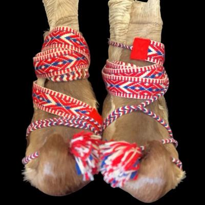Handmade Sami Reindeer Skin Boots Size 10 Men’s 