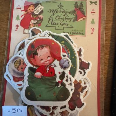 Sale Photo Thumbnail #160: Packages of Vintage Inspired Stickers