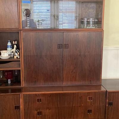 MidCentury Modern Dyrlund Rosewood Modular Cabinet, Made in Denmark