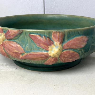 Roseville Pottery “Clematis” 459-10 - Large Crock 1944 Vintage