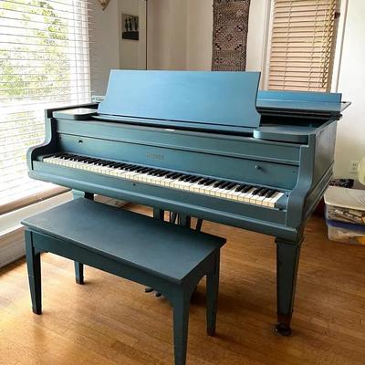Conover Blue Baby Grand Piano - circa 1929