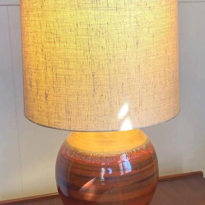 MCM Pottery Base Table Lamp, Tested