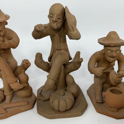 Vintage Brazilian Clay Figurines 