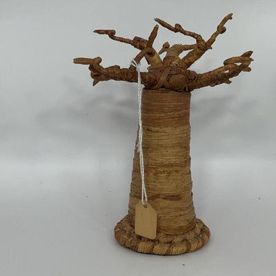 Kenyan Baobab Tree Sculpture made from banana leaves 