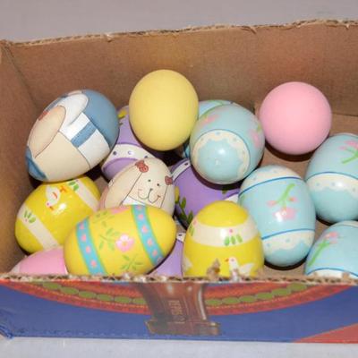 Wood Easter eggs 