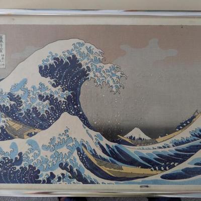 Mt Fuji between the waves off the coast of Kanagawa by Katsushika Hokusai - purchased in Japan