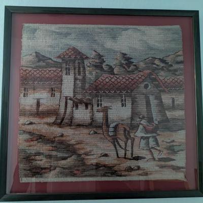 Sale Photo Thumbnail #148: Peruvian weave/embroidery art brought back from Peru