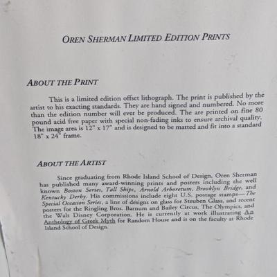 Sale Photo Thumbnail #28: Orem Sherman offset lithograph 