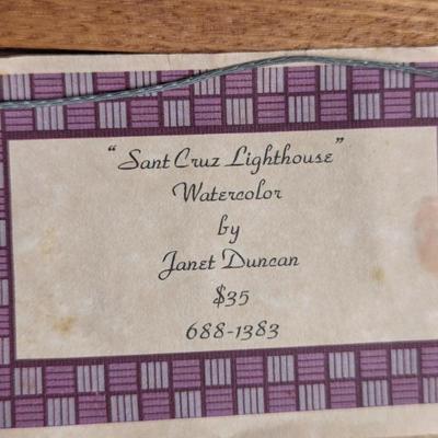 Sale Photo Thumbnail #51: "Santa Cruz Lighthouse" by Janet Duncan 