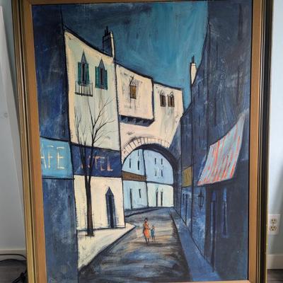 Large MCM painting signed Lee