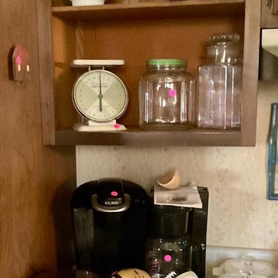 Sale Photo Thumbnail #64: Jars, canisters, scale
