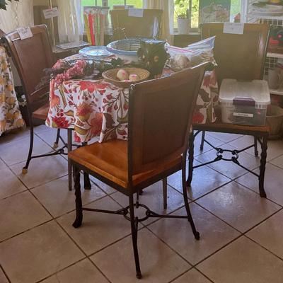 Iron chairs have 4. Buy it now $50