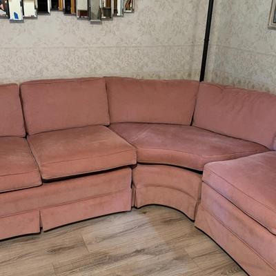 3 Piece Pink Sofa Sectional By Highland House Of Hickory Inc.