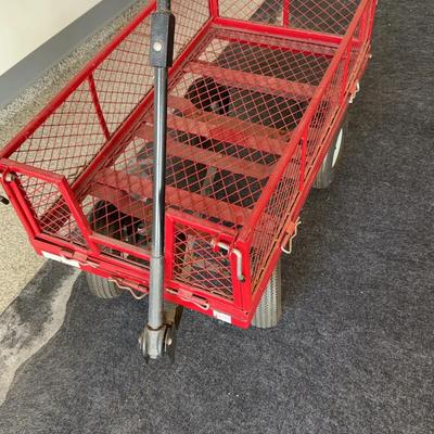 Metal garden wagon