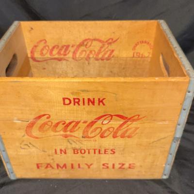 1967 Vintage Coca-Cola Wood Crate