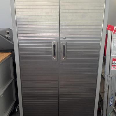 Seville Classics Garage Storage Cabinet On wheels