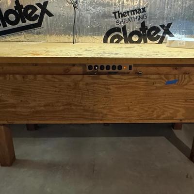 Custom Handmade Wood Work Bench 