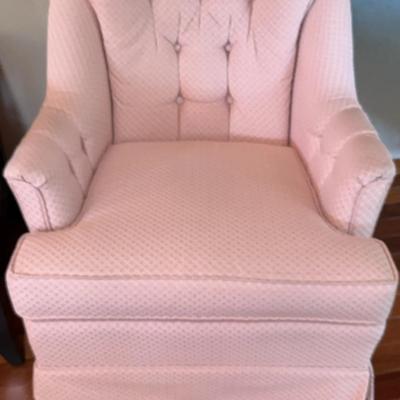 Pink Chair By Palmer House King Hickory, purchased at Gabberts 