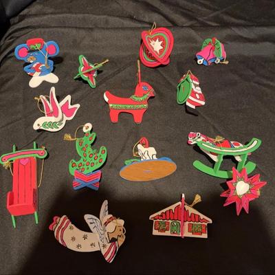 Vintage Hand Painted Ornaments