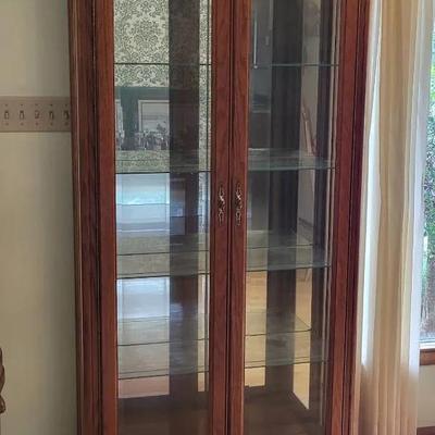 Tall Lighted Curio Cabinet (DR)