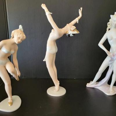 Vintage Wallendorf Porcelain Ballerina Figurines + (DR)