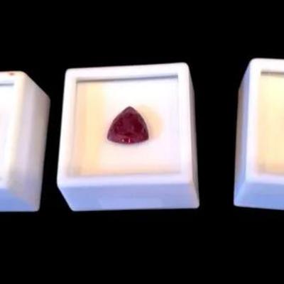 Russian Lab Alexandrite - 3.65CT, 4.00CT & No Stickers And Possibly 4.00CT