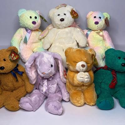 Larger Size ty Beanie Baby Bears And Floppity