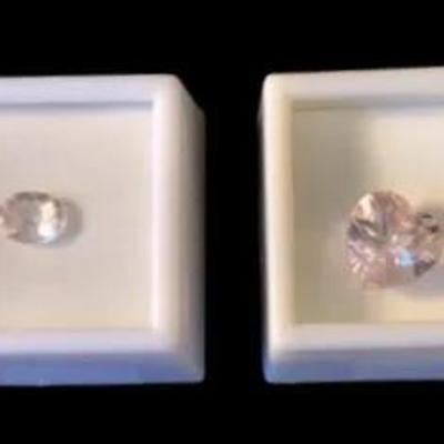 Morganite: Oval- 1.30CT & Heart 6.00CT