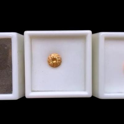 Three Different Varieties Of Garnets: Spessarite, Imperial Hess And Mandarin- See Pics For Details