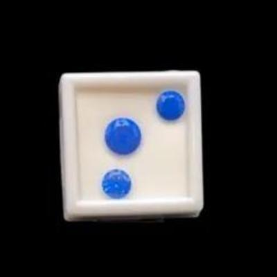 Burma Red Spinels 1.20CT & 3.38 CT Blue Spinel 1.75 CT & 3.25 CT 
