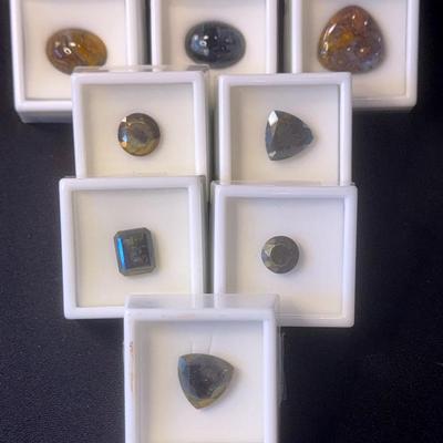Pietersite Pyrite Lot Of 8 Stones 