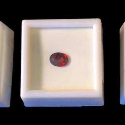 Garnet: Oval Spessartite- 1.30CT, 2.25CT, 2.25CT