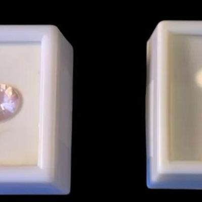 Morganite: Oval- 2.20CT & Cube-3.80