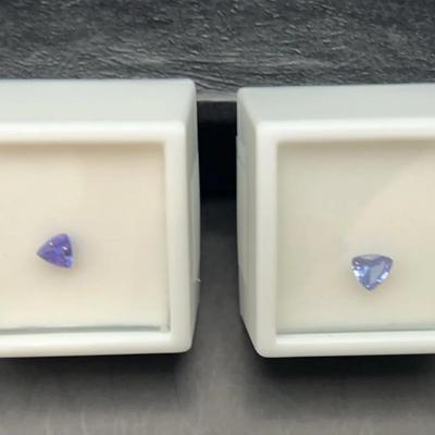 Tanzanite Trillion .50CT & .55CT