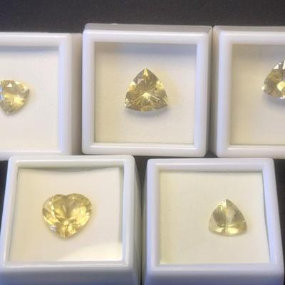 TR And HS Yellow Labradorite 5 Stones 2.5-6 CT