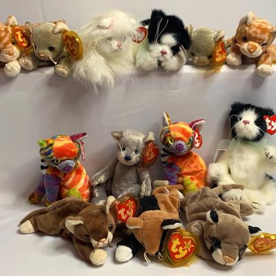 Vintage ty Beanie Baby Cats Edition