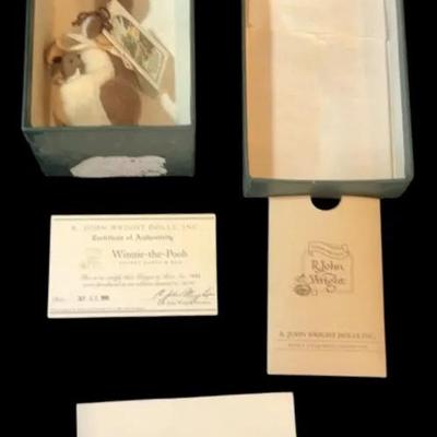R. John Wright Winnie The Pooh Pocket Kanga And Roo