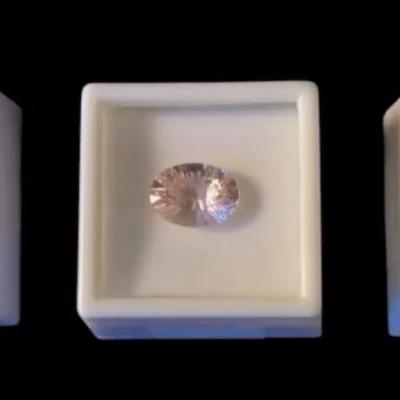 Morganite: Oval- 1.30CT, 4.10CT & Cube- 1.40CT