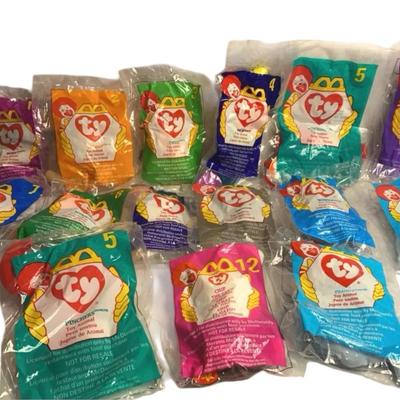 1998 ty Teenie Beanie Babies Set Of 12 (Plus A Few Bonus Ones) From McDonald’s Lot 1