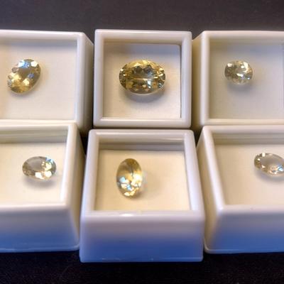 OV Yellow Labradorite 6 Stones 2.75-9 CT