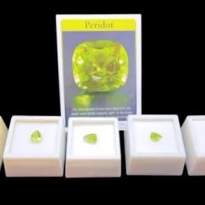 Peridot - Trillion Cuts - 1.10CT-2.55CT (7 Gemstones)