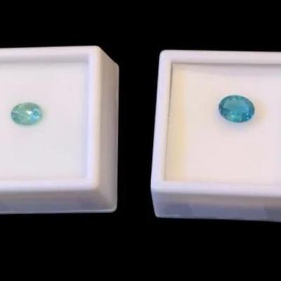 Apatite: Round- 0.08CT, Oval- 1.00CT, 1.95CT, Triangle 1.80CT