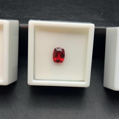 Andesine-Labradorite Cushion .50CT, Labradorite Cushion 1.60CT & Labradorite Cushion Red 1.60CT