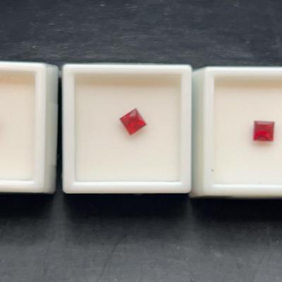 Andesine-Labradorite Princess .50CT (4) & Labradorite Red Princess .80CT