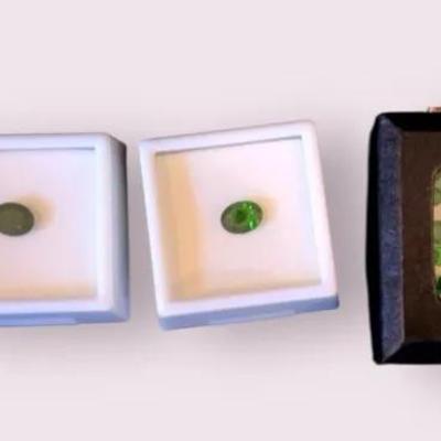 Chrome Diopside- 0.75CT, 1.50CT (2), 10 Cuts