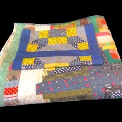 Handcrafted quilt and runner